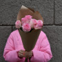 7 розовых роз